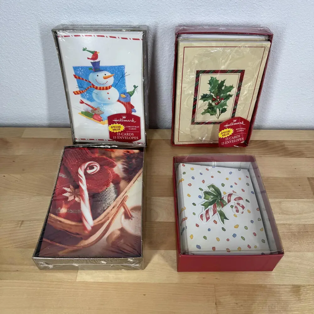 Hallmark Holiday Greeting Cards with Envelopes‎ - Set of 4 Packs